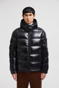 Пуховик мужской Moncler Maya NFC чип куртка пухова черная 2XL 4461