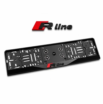 Рамка номера антихром R-Line "защіпка" 3D напис акрілова PREMIUM