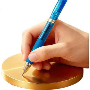 Висувна гелева ручка M&G Stationery Little Gold Ring K35 0,5 мм із швидким висиханням, синім чорнилом, рецептурне приладдя для бізнесу, 12 шт., AGPK350QB
