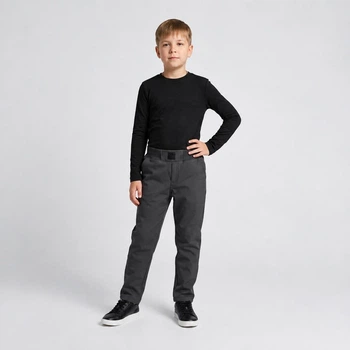Штани флісові графіт для хлопчика WarmS Fashion СмаілТайм SmileTime, зріст 146 (ZJ31-01-15)