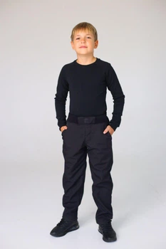 Брюки флисовые синие для мальчика WarmS Fashion СмаилТайм SmileTime, рост 140 (ZJ31-01-7)