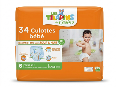 Підгузки-трусики Les Tilapins 6 (16+ кг) 34 шт