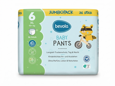 Підгузки-трусики Bevola 6 (15+ кг) 36 шт