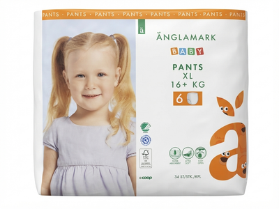 Підгузки-трусики Anglamark 6 (16+ кг) 34 шт