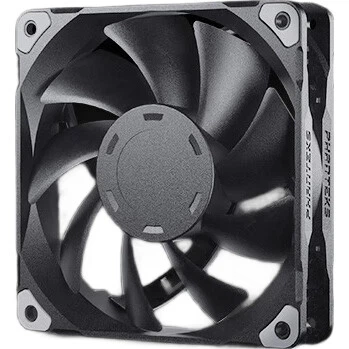 Вентилятор для охлаждения корпуса PHANTEKS M25 Elegant Black 12 см (гидравлический подшипник FDB, последовательный кабель, 4-контактный ШИМ-контроль температуры, тип воздушного потока, 2000 об/мин, высокопроизводительный подшипниковый узел)