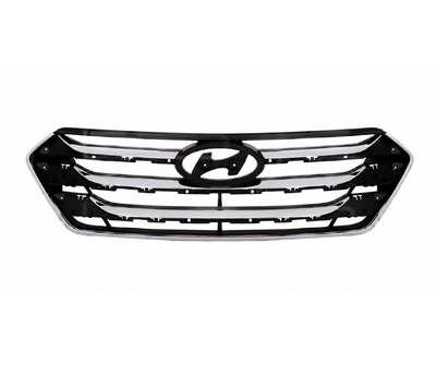 Решетка радиатора Hyundai Santa Fe III 12-16 хром./ чорн., (863502W000), (183237991)