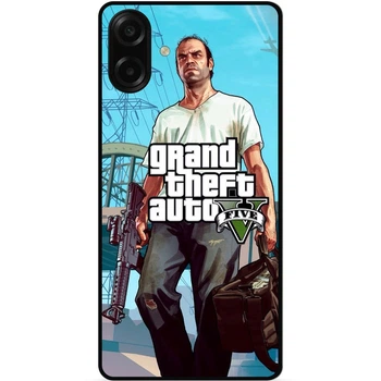 Силиконовый чехол бампер Candy для Samsung A08 с рисунком ГТА GTA