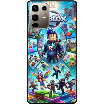 Чехол силиконовый бампер Candy для Infinix Note 50 Pro Plus 5G (X6856) с рисунком Роблокс Roblox
