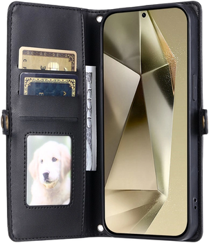 Чохол-книжка Leather Wallet Case для Samsung Galaxy A56 5G Black (5907769395444)