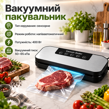 Вакууматор Sealing Machine AND LY-1203 400 Вт 30 см для сухих и влажных продуктов