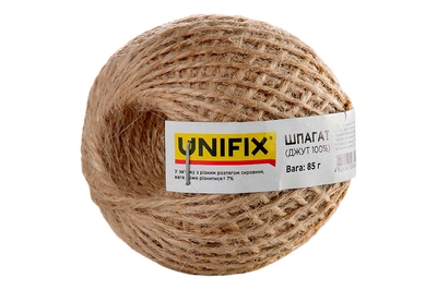 Шпагат джутовый Unifix 85г клубок (699649)