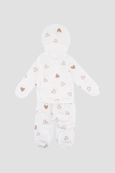 Костюм яслі для дівчинки TIMI молочний 56 ЦБ-00300977