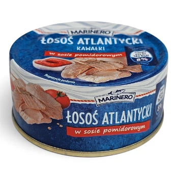 Лосось атлантичний Marinero шматочками в томатному соусі 150 г