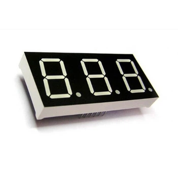 Светодиодный индикатор трехсимвольный E30801-L-UR3-0-W - 772309