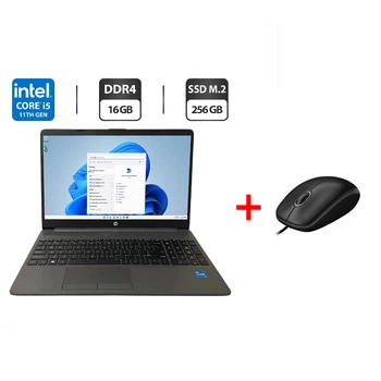 Ультрабук HP 250 G8 / 15.6" (1920x1080) IPS / Intel Core i5-1135G7 (4 (8) ядра по 2.4 - 4.2 GHz) / 16 GB DDR4 / 256 GB SSD M.2 / Intel Iris Xe Graphics / WebCam б/у + Подарок Проводная мышь / USB