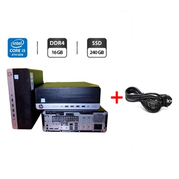 Компьютер HP ProDesk 600 G3 SFF / Intel Core i5-6500 (4 ядра по 3.2 - 3.6 GHz) / 16 GB DDR4 / 240 GB SSD / Intel HD Graphics 530 б/у + Подарок Кабель питания
