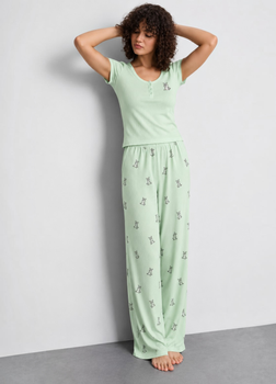 Женская пижама Primark Pyjama Disney Pan-Pan Set S Комплект для дома и сна Мятный (10310)