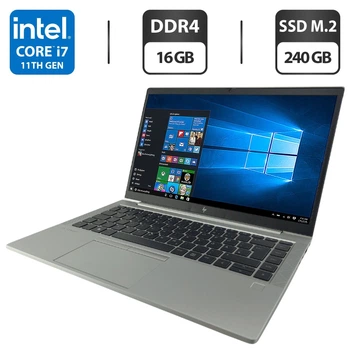 Ультрабук HP EliteBook 840 G8 / 14" (1920x1080) IPS / Intel Core i7-1185G7 (4 (8) ядра по 4.8 GHz) / 16 GB DDR4 / 240 GB SSD M.2 / Intel Iris Xe Graphics / WebCam б/у