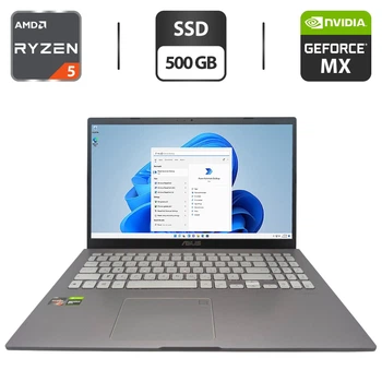 Ноутбук Asus X509D / 15.6" (1920x1080) IPS / AMD Ryzen 5 3500U (4 (8) ядра по 2.1 - 3.7 GHz) / 8 GB DDR4 / 500 GB SSD / nVidia GeForce MX230, 2 GB GDDR5, 64-bit / WebCam б/в