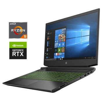 Игровой ноутбук Б-класс HP Pavilion Gaming 15-ec2031ua / 15.6" (1920x1080) IPS / AMD Ryzen 5 5600H (6 (12) ядер по 3.3 - 4.2 GHz) / 16 GB DDR4 / 512 GB SSD NVMe / nVidia GeForce RTX 3050, 4 GB GDDR6, 128-bit / WebCam б/у