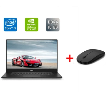 Игровой ультрабук Б-класс Dell XPS 15 7590 / 15.6" (1920x1080) IPS / Intel Core i5-9300H (4 (8) ядра по 2.4 - 4.1 GHz) / 16 GB DDR4 / 256 GB SSD / nVidia GeForce GTX 1650, 4 GB GDDR6, 128-bit / HDMI / WebCam / USB Type-C б/у + Подарунок Мышь / USB