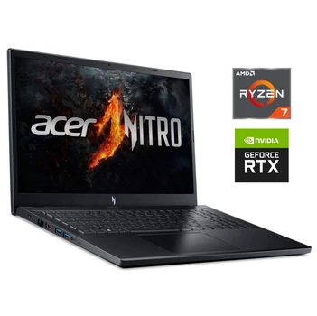 Ігровий ноутбук Б-клас Acer Nitro V15 ANV15-41 / 15.6" (1920x1080) IPS / AMD Ryzen 7 7735HS (8 (16) ядер по 3.2 - 4.75 GHz) / 16 GB DDR5 / 512 GB SSD NVMe / nVidia GeForce RTX 4060, 8 GB GDDR6, 128-bit / WebCam б/в