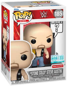 Фігурка Funko POP! WWE: "Stone Cold" Steve Austin (What?) / Стів Остін "Гримуча Змія" #185