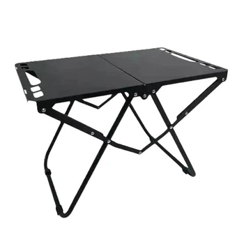 Складной стол RIAS R-57 металлический 57x36x41 см Black (3_08697)