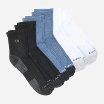 Набор мужских носков высоких Calvin Klein 809301258 One Size Черный/Голубой/Белый (1162768372)