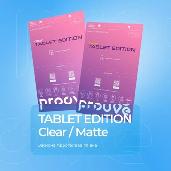Захисна гідрогелева плівка Proove Hydrogel Screen Protection TABLET EDITION Clear