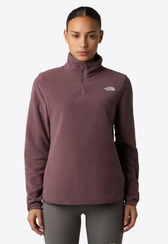 Кофта флісова жіноча The North Face Glacier 1/4 Zip Fleece Jacket рожево-коричневий колір S