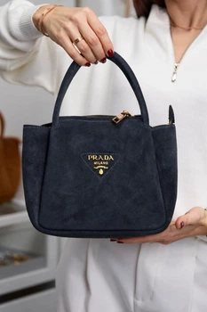 Сумка замшева Prada 932805 синя