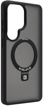Чохол для смартфона Samsung Galaxy S26 Ultra Evelatus Shield Case With MagSafe & Stand Matte Ring Black (EVESAMS26USCMSMRB)