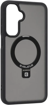 Чохол для смартфона Samsung Galaxy A17 4G / A17 5G Evelatus Shield Case With MagSafe & Stand Matte Ring Black (EVESAMA17SCMSMRB)
