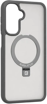 Чохол для смартфона Samsung Galaxy A17 4G / A17 5G Evelatus Shield Case With MagSafe & Stand Matte Ring Smoke Grey (EVESAMA17SCMSMRSG)