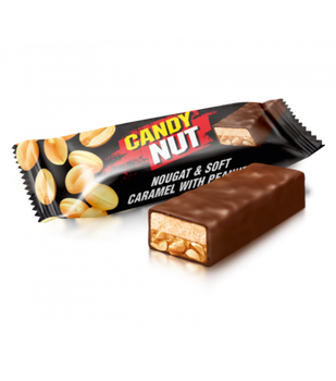 Шоколадні цукерки Roshen Candy Nut з нугою та карамеллю 1 кг (Канді нат)