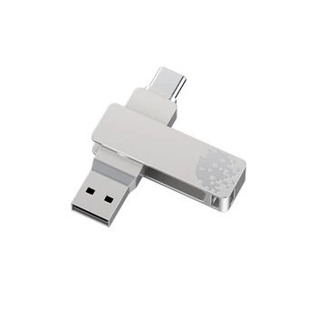 Флеш пам'ять USB Fanxiang F372 64GB USB 3.2 Gen1 + Type-C Silver