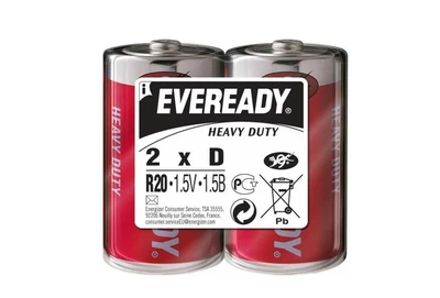 Батарейки Energizer Eveready R20/D Heavy Duty, 2 шт