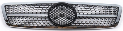 Передняя решетка радиатора Diamond Silver для Mercedes C-class W203 2000-2007 гг
