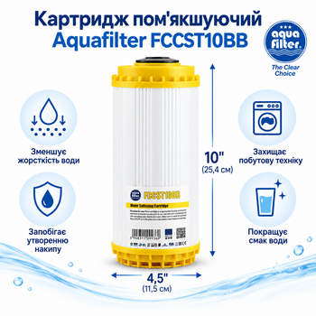 Картридж умягчающий Aquafilter FCCST10BB (Big Blue 10)