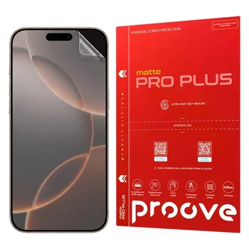 Захисна 3D гідрогелева плівка Proove PRO PLUS для Apple iPhone 16 PRO MAX, матова на екран