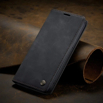 Чехол-книжка CaseMe из нубука для iPhone 15 Pro Черный