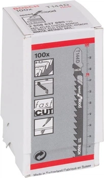 Пиляльні полотна Bosch для лобзика T 144 D Speed for Wood HCS 100 шт (3165140067478)