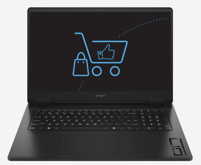 Ноутбук игровой HP OMEN 17, AMD Ryzen AI 7 350, 16 ГБ DDR5, SSD 512 ГБ, RTX 5060 8 ГБ, 17.3" WQHD IPS 240 Гц, Windows 11, 17-db1001nw (C38ZBEA)