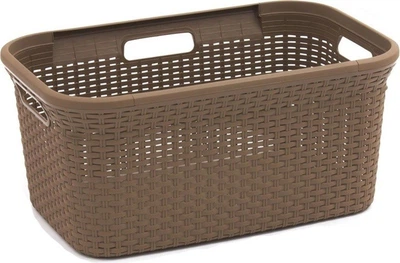 Kosz na pranie Curver Rattan Style 45 l Brązowy (3253920708021)