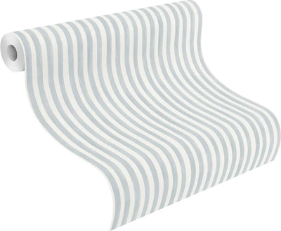 Tapety winylowe RASCH na flizelinie KIDS WORLD 0.53 x 10 m Biało-niebieskie (4000441252743)