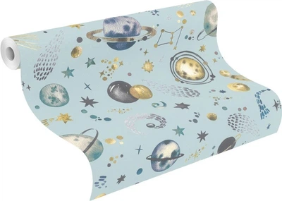 Tapety winylowe RASCH KIDS WORLD na flizelinie 0.53 x 10 m Kolorowe (4000441300949)