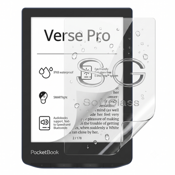 Бронеплівка для PocketBook 634 Verse Pro на екран поліуретанова SoftGlass