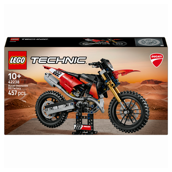 Конструктор LEGO Technic Мотоцикл Ducati Desmo450 MX Factory 457 деталей (42238)