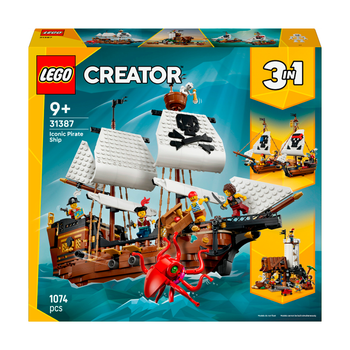 Конструктор LEGO Creator Культовый пиратский корабль 1074 детали (31387)